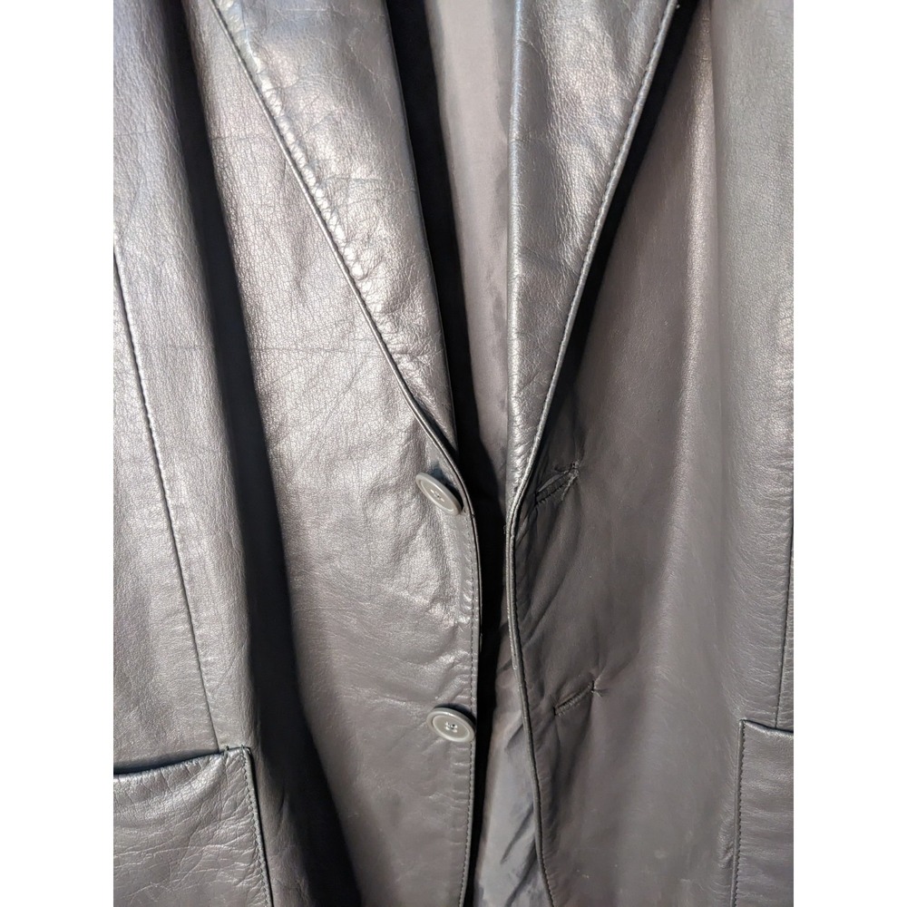 Men's‎ Grey-Taupe Soft Supple  Leather Designer Jacket by Giuseppi Verdi Size 44
